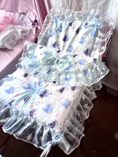 DOLLS PRAM SET SILVER CROSS