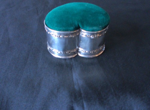 Solid silver trinket box - solid, with