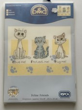 CATS, Love Me ! Protect Me ! Hug Me ! Cross Stitch Kit – DMC (RSPCA)