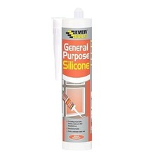 Everbuild EVBGPSCL General Purpose Silicone Sealant, Clear, 280 Ml
