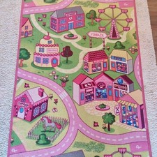 PINK GIRLS BOYS CAR PLAY MAT