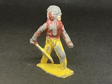 Indian By Lincoln Logs USA  (Yellow 435) Base Missing A Bit And Lots Of Wear