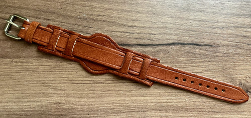 20mm brown leather handmade