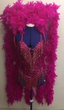 Showgirl chandelle boa harness