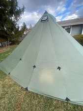 Seek Outside Redcliff Light Pyramid Tipi Tent + Stove Jack + Carbon Center Pole