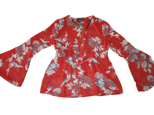 Primark red print - , long