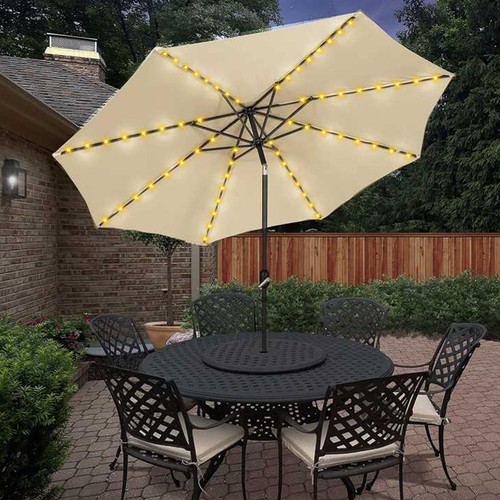 Led solar parasol lights - solar,