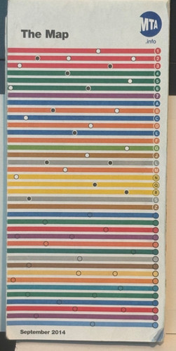New york city night subway - york, map