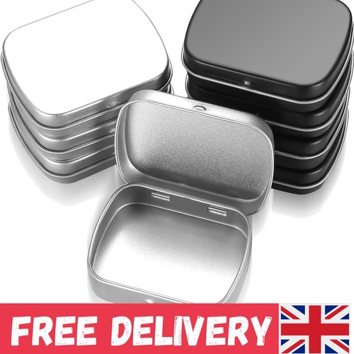 Rectangular metal tin boxes - 8,