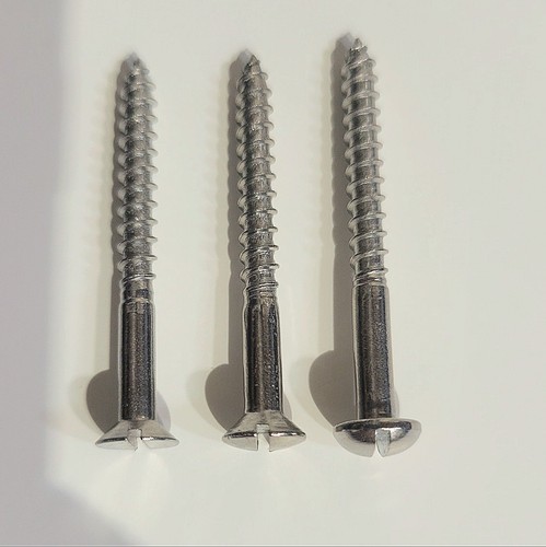 Stainless steel slotted wood