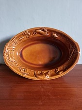 Vintage Brown Glazed French