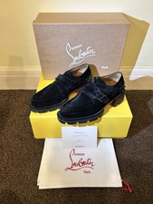 Christian Louboutin Platform Loafers - Suede Black. Size 8 UK (EU 42)❤️?