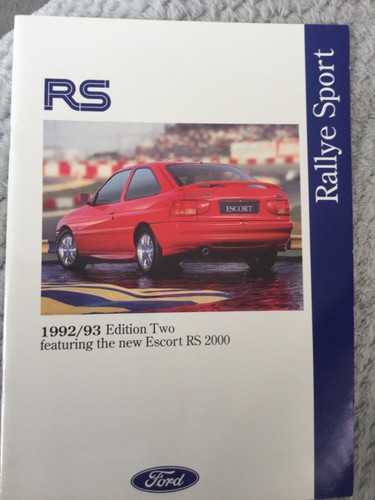Ford rallye sport - rallye, 1992/93