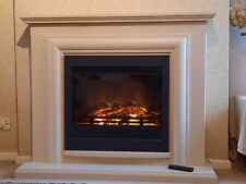 Be Modern Detroit Electric Fireplace:-  cream, log flame effect, 1-2Kw, remote 