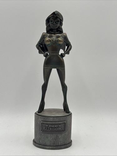 Retro girl memorial - girl,