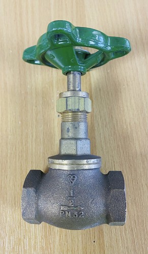 Globe valve npt - valve, bronze