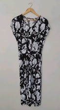 Kim&co Printed Dolman Sleeve Midi Dress Black-Ecru  Size XS  Length 46" NEW QVC 