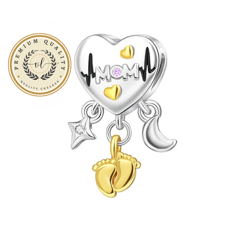 New mom charm - mom,