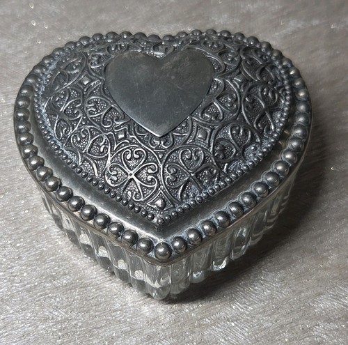 Vintage heart shaped clear - vintage,