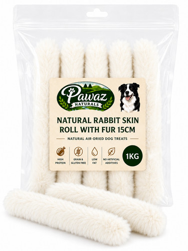 Rabbit skin rolls with fur - with,