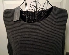 LAURA ASHLEY Ladies Dark Grey Fitted Dress Size 18 New With Tag RRP £75