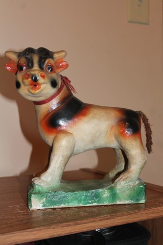 Bull carnival chalkware - bull,