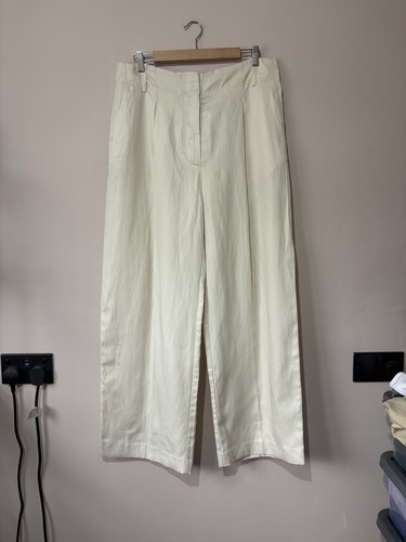 High waisted linen blend - high,