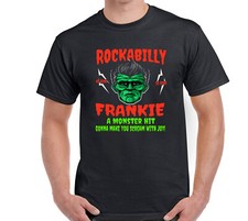 Rockabilly Men's T-Shirt  Frankie Rock and Roll Psychobilly DTG Print