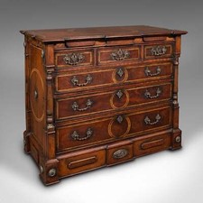 Vintage Decorative Chest of Drawers, English, Drawing Room, Georgian Revival