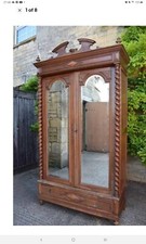 Antique french walnut wardrobe - antique,