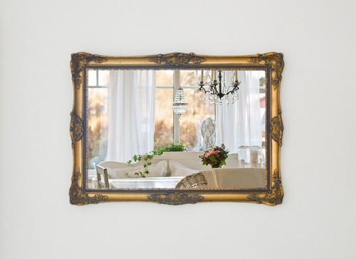 Vintage gold bevelled - vintage, ornate