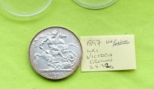 1897 UNC LXI UK Silver CROWN