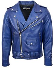Mens Gents Leather Biker