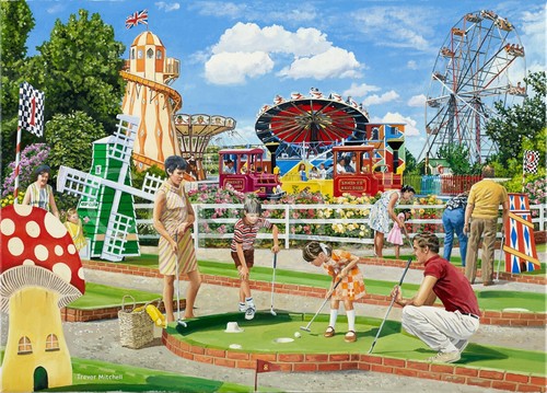 Family fun day crazy - fun, golf