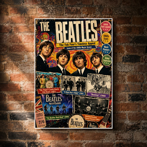 The beatles poster high - -,