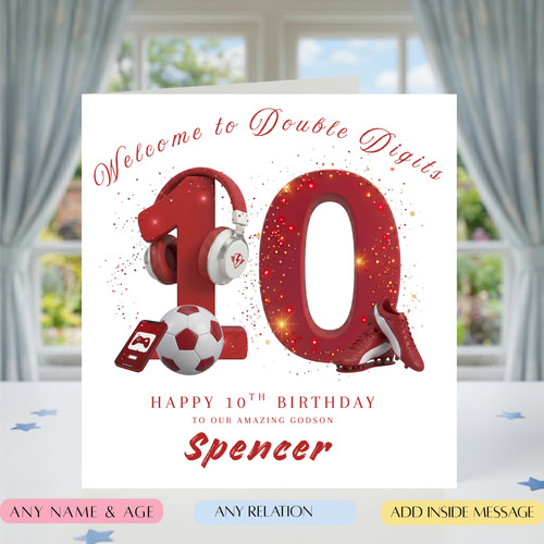 Personalised 10th birthday - personalised,