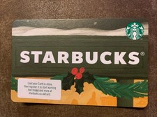 Starbucks UK Gift Card Xmas Christmas Holly Coffee Gift Card 2024