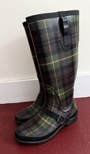 L.L. Bean Wellies Tall Tartan