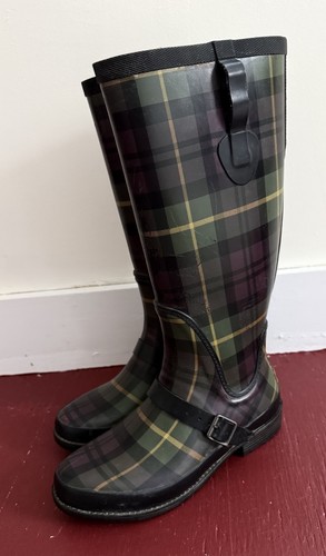 Bean wellies tall tartan - bean,