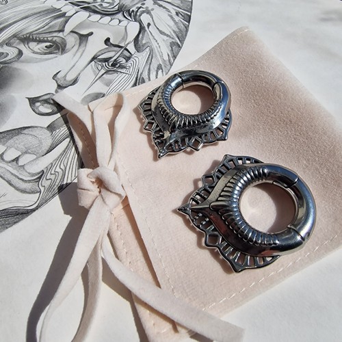 6mm silver ear - 6mm,