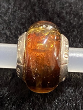 Lovelinks Amber Glass bead