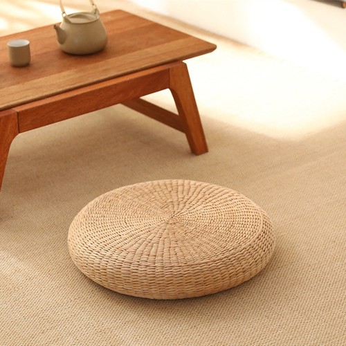 Japanese tatami cushion - japanese, round