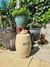 Stoneware Beer Keg with Lid