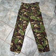 British Army DPM Combat Trousers Military Woodland Camo Size 34.5 Waist 31.5 Leg