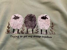 green sheep sweatshirt