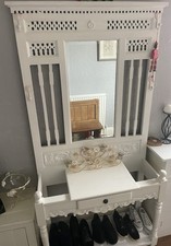 Painted vintage hall stand