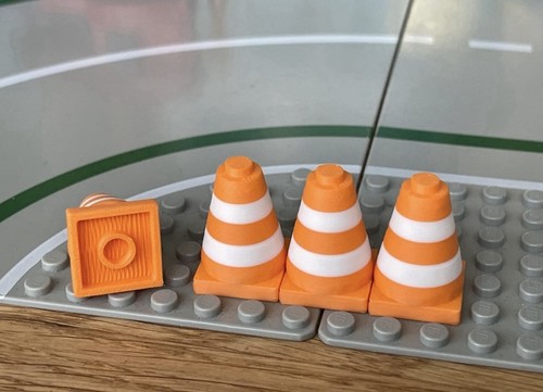 Lego compatible traffic cones - lego,