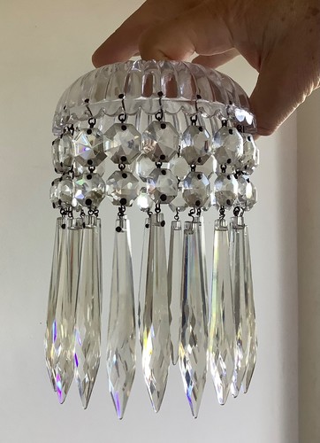 Vintage small glass crystal - small,