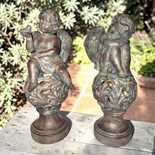 Cherubs Set of 2 Resin Light