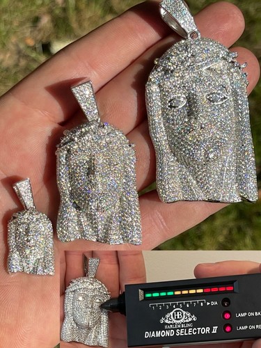 Fully iced real - real, moissanite